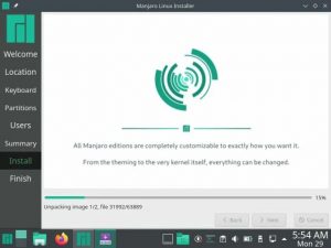 Manjaro 21 KDE Edition шаги по установке со снимками экрана 15