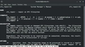 Как восстановить поврежденную файловую систему XFS с помощью xfs_repair 8