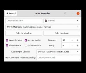 Как установить Blue Recorder на Ubuntu 20.04 LTS