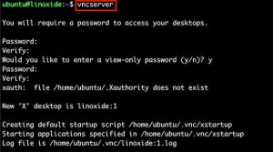 Установка и настройка VNC в Ubuntu 20.04