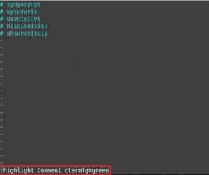 Как изменить цвет комментария в редакторе Vim в Linux Mint 20