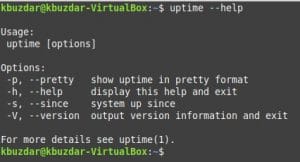 Как использовать команду Uptime в Linux Mint 20