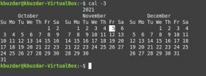 Как использовать команду «cal» в Linux Mint 20