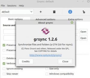 Как настроить Grsync в Linux Mint 20