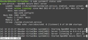 Как проверить работает ли SSH в вашей системе Linux Mint 20