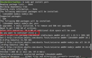 Как установить Yarn на Linux Mint 20